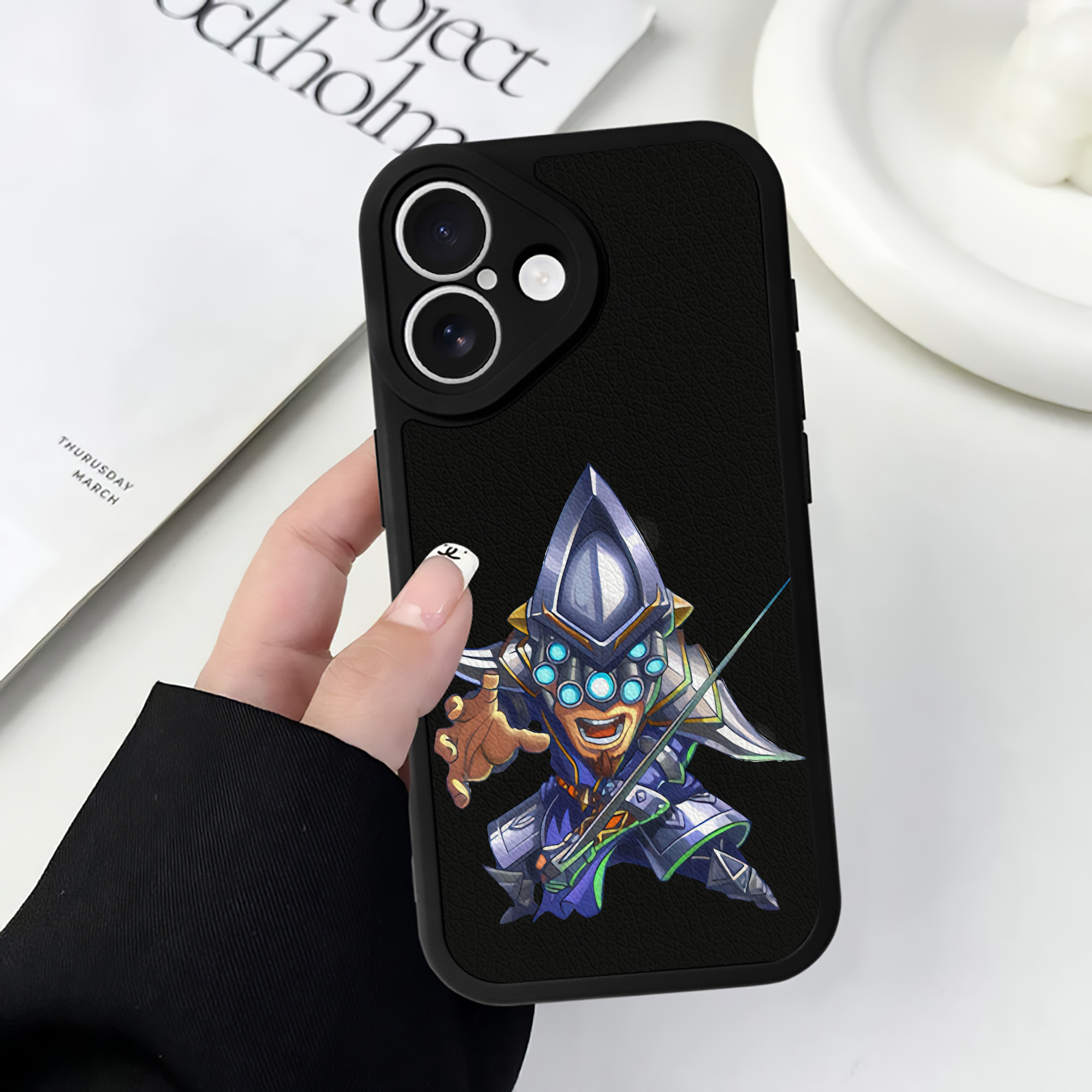 リーグ・オブ・レジェンド League of Legends LOL 【iPhone 16シリーズ対応】シリコンスマホケース（レザー調） 材質：シリコン